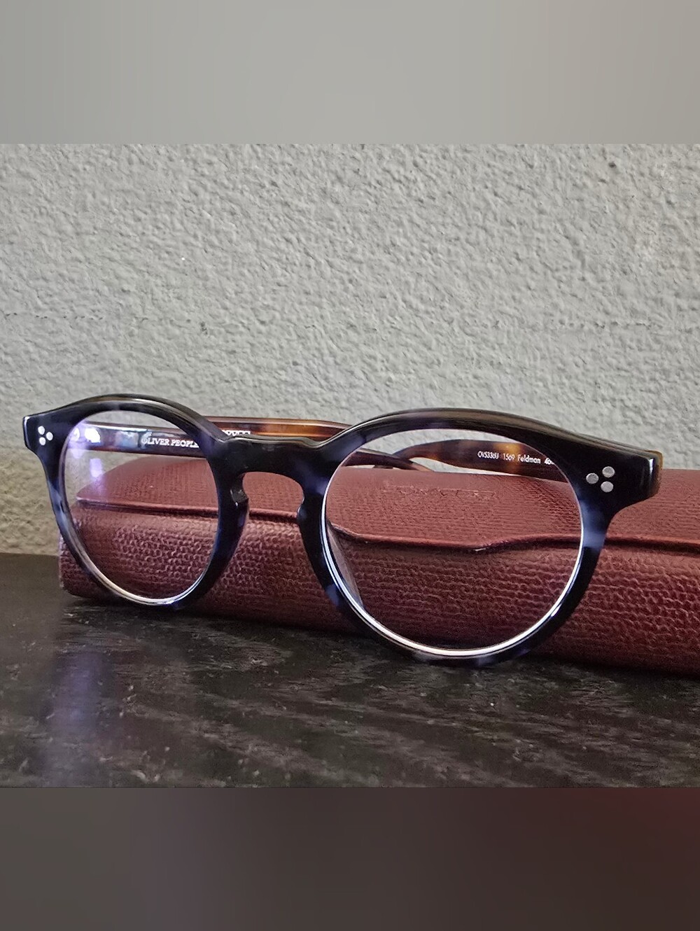 Oliver Peoples 'Feldman' Blue Tortoise